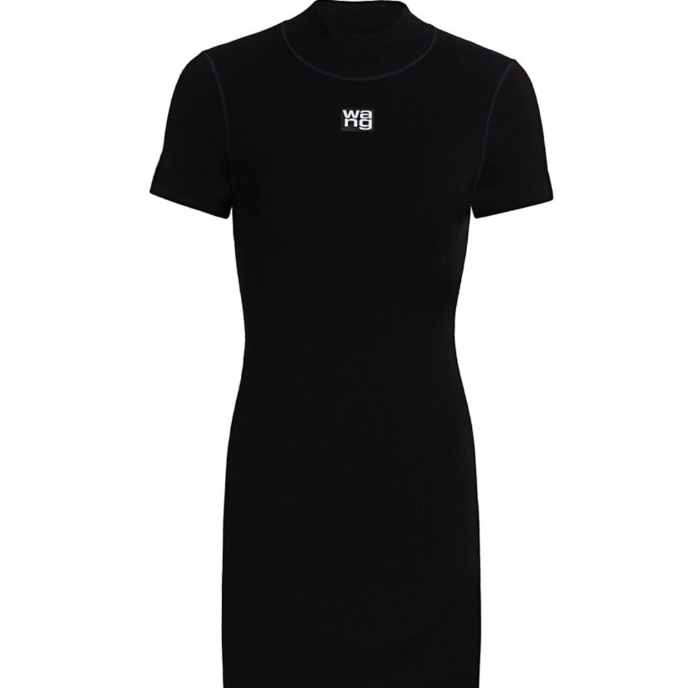 Alexander want logo patch t shirt dress